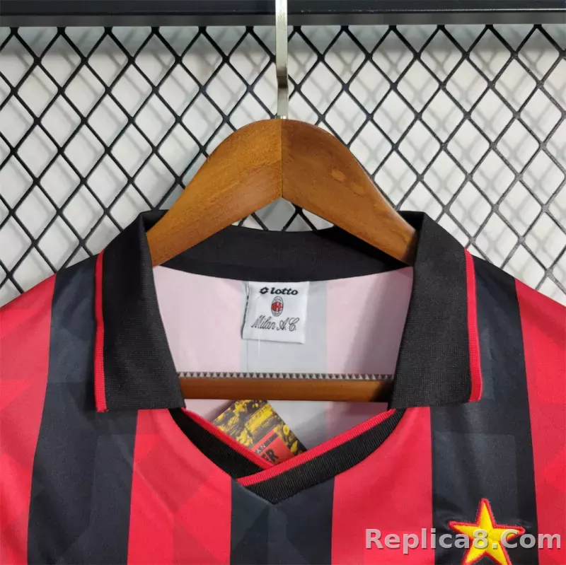 1993-94 AC Milan  Retro Jersey Home - detail