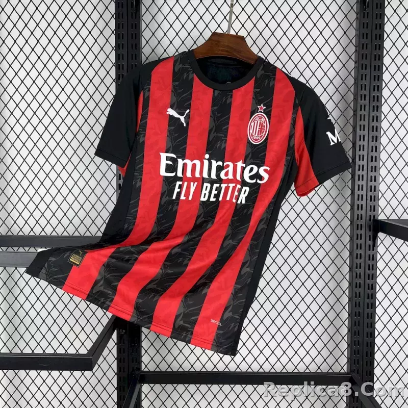 25-26 AC Milan Home Soccer Jersey Red