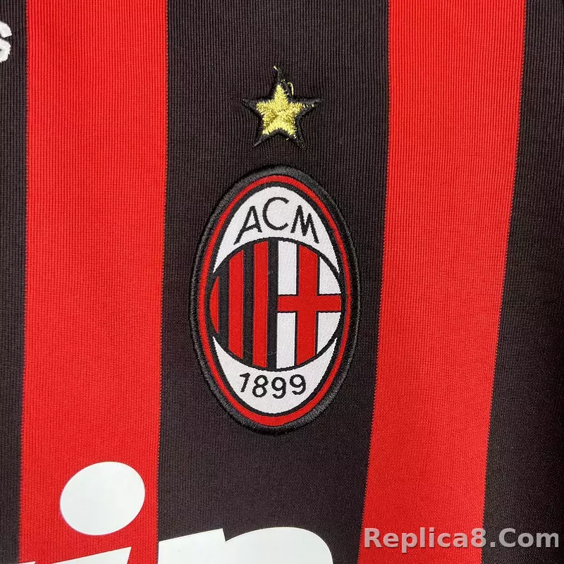 2008-09 AC Milan  Retro Jersey Home - detail