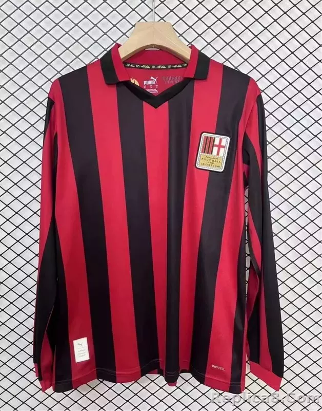 2024 AC Milan 125-Year Anniversary Kit Long Sleeve