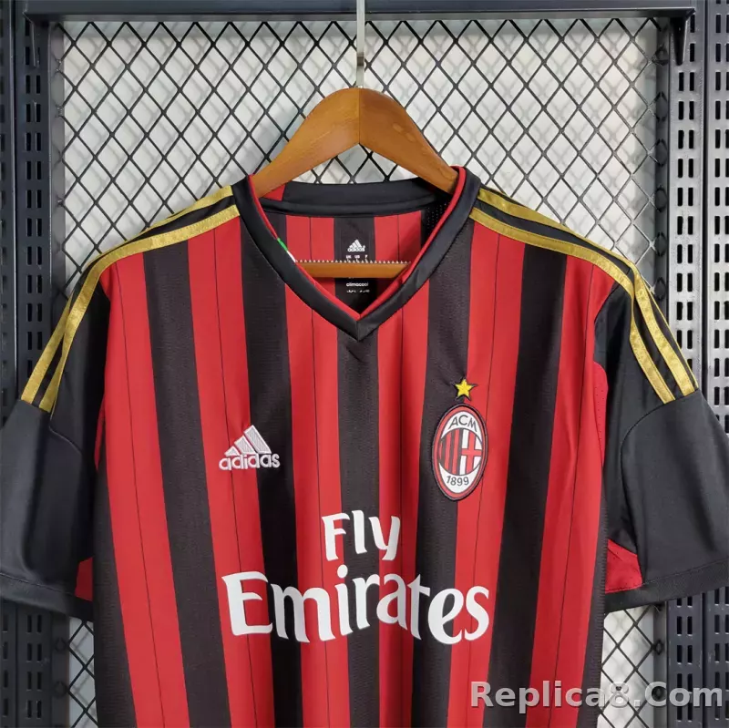 2013-14 AC Milan  Retro Jersey Home - detail