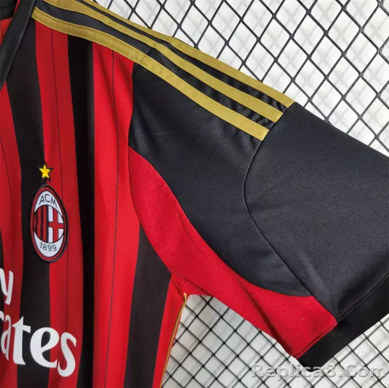 2013-14 AC Milan  Retro Jersey Home - detail