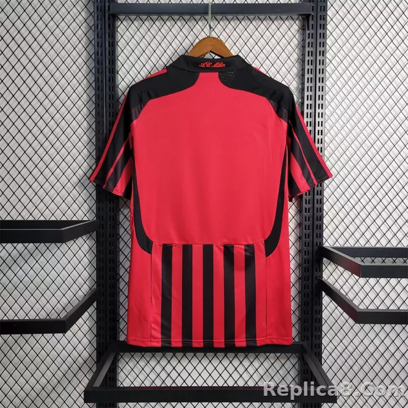 2007-08 AC Milan  Retro Jersey Home - detail