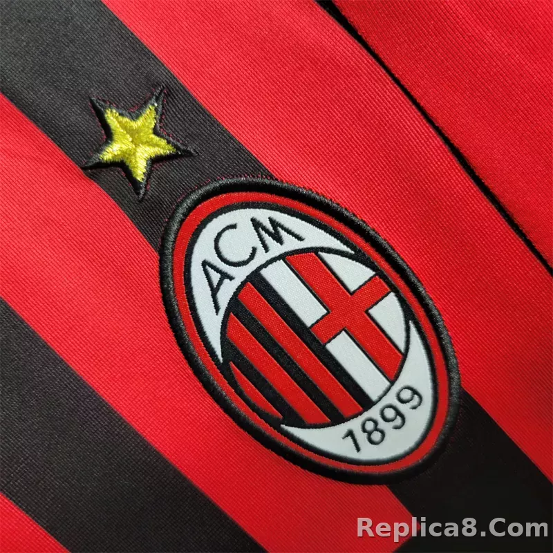 2007-08 AC Milan  Retro Jersey Home - detail