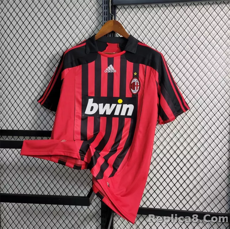2007-08 AC Milan  Retro Jersey Home - detail