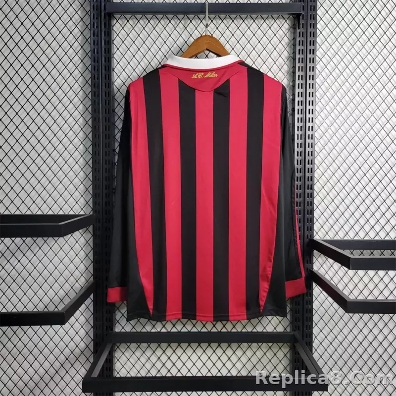 2009-10 AC Milan  Home Retro Jersey Long Sleeve - detail