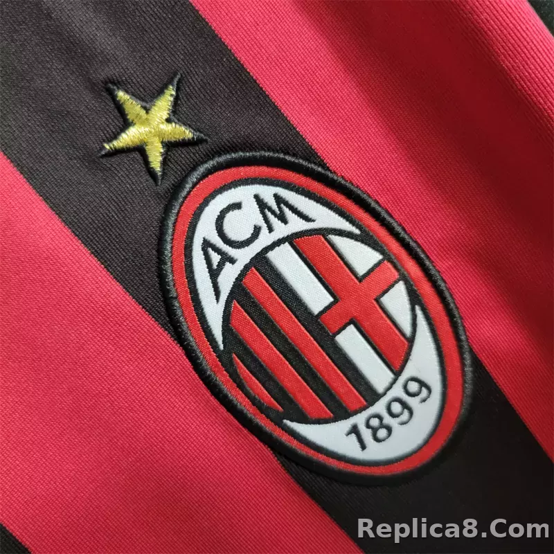 2009-10 AC Milan  Home Retro Jersey Long Sleeve - detail
