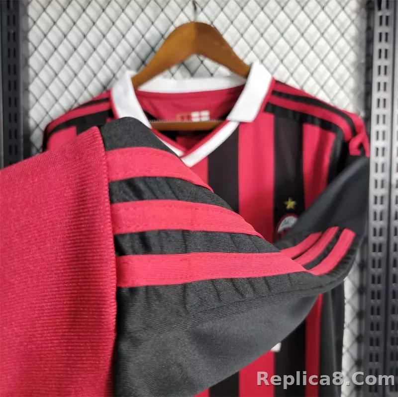 2009-10 AC Milan  Home Retro Jersey Long Sleeve - detail