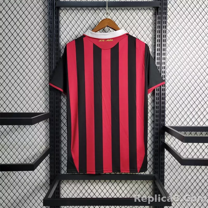 2009-10 AC Milan  Retro Jersey Home - detail