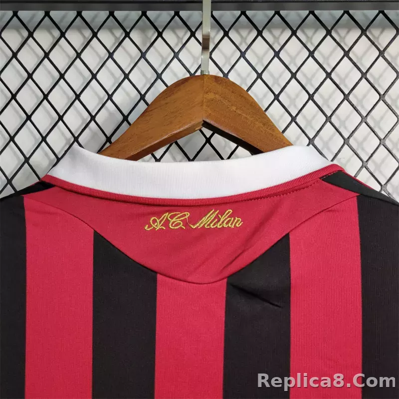 2009-10 AC Milan  Retro Jersey Home - detail