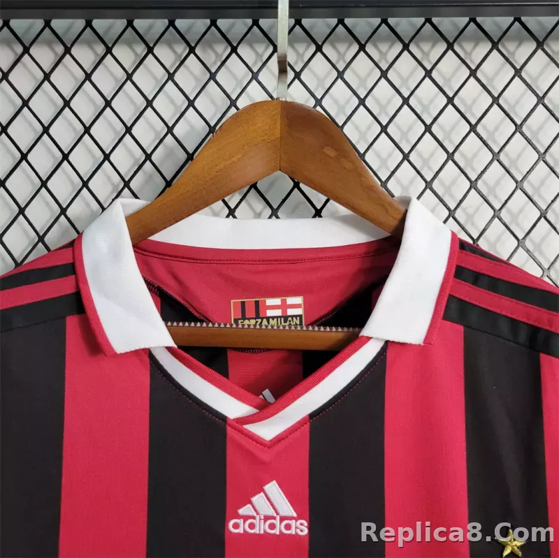 2009-10 AC Milan  Retro Jersey Home - detail