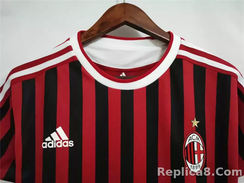 2011-12 AC Milan  Retro Jersey Home - detail