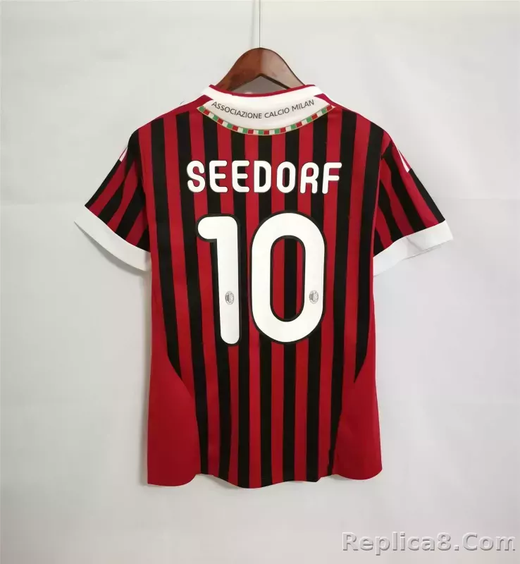 2011-12 AC Milan  Retro Jersey Home - detail