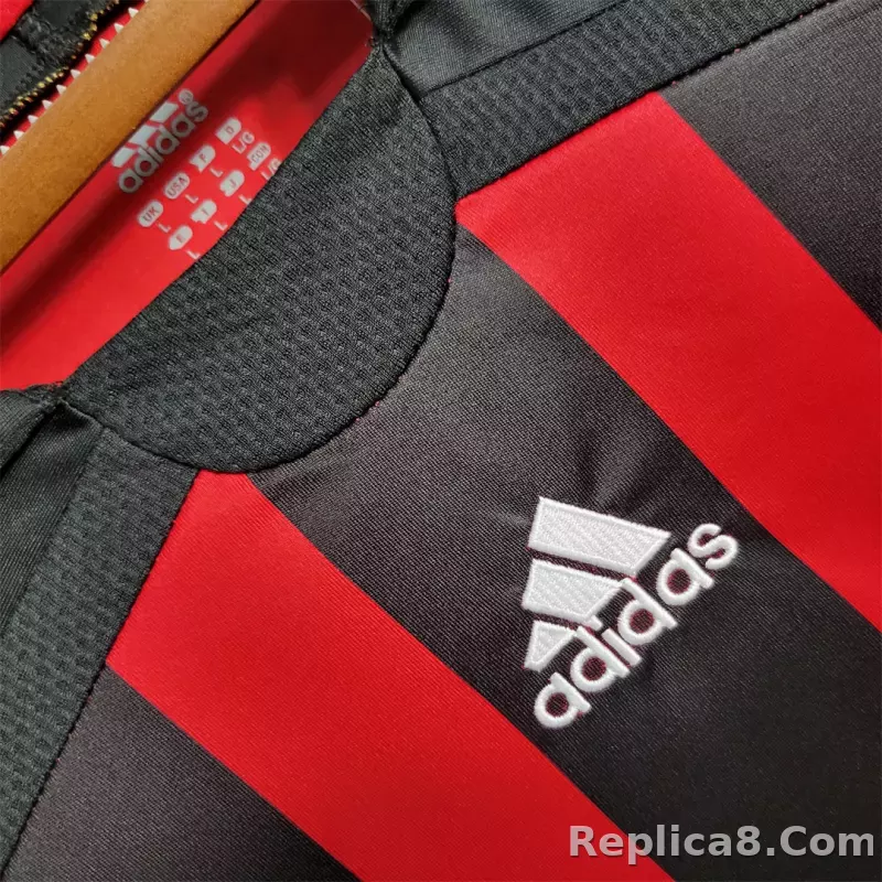 06-07 AC Milan  Retro Jersey Home Long Sleeve - detail