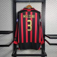 06-07 AC Milan  Retro Jersey Home Long Sleeve - view 5