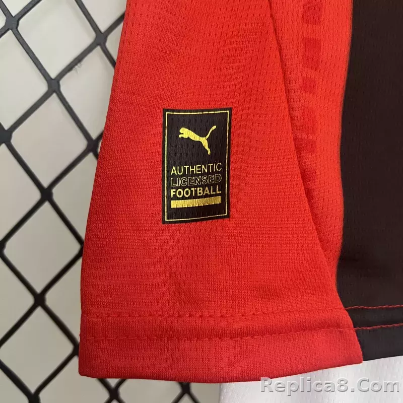 24-25 AC Milan Home Soccer Kids Kit Jersey+Shorts - detail