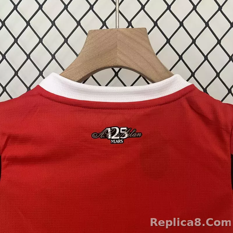 24-25 AC Milan Home Soccer Kids Kit Jersey+Shorts - detail