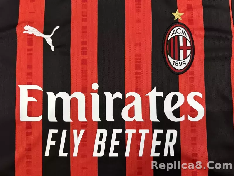 24-25 AC Milan Home Soccer Jersey - detail