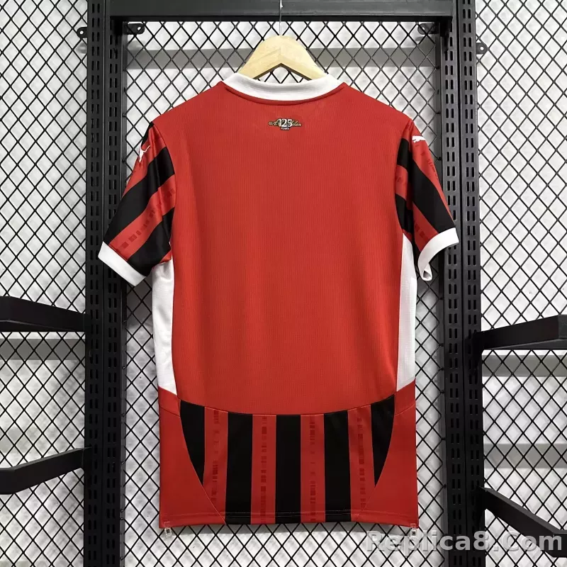 24-25 AC Milan Home Soccer Jersey - detail