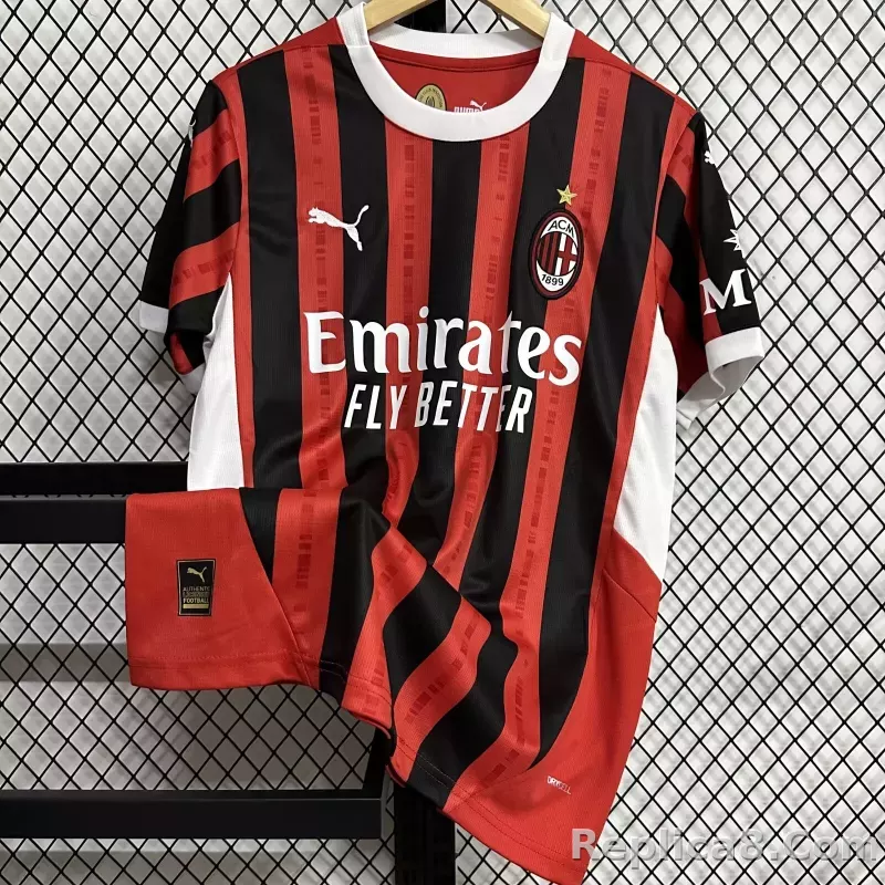24-25 AC Milan Home Soccer Jersey - detail