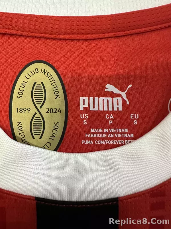 24-25 AC Milan Home Soccer Jersey - detail