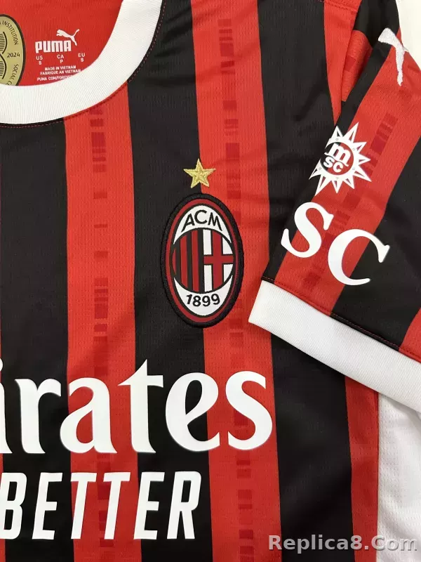 24-25 AC Milan Home Soccer Jersey - detail