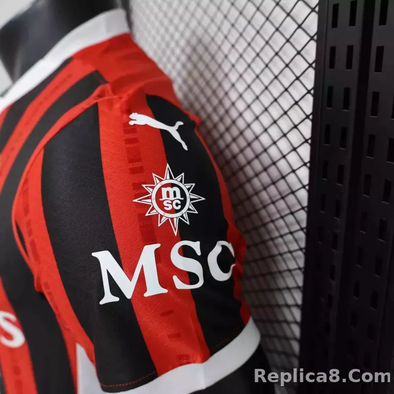 24-25 AC Milan Home Soccer Jersey Player Version - detail