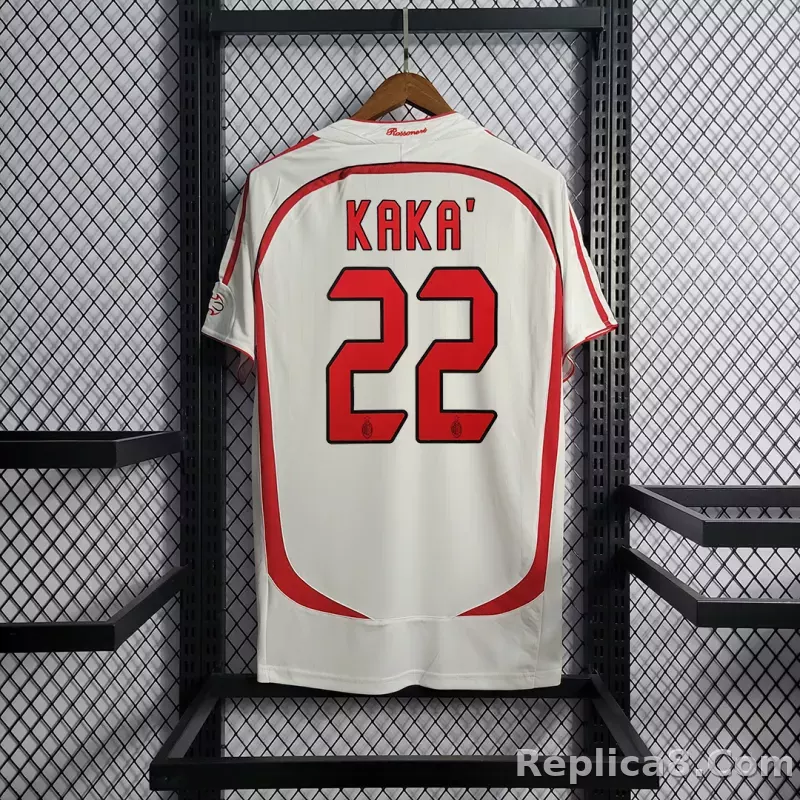 AC Milan Kaká#22 UCL Final Retro Jersey Away 2006/07