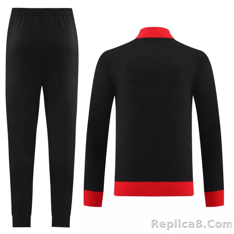 AC Milan Training Jacket Kit (Top+Pants) Black 2023 - detail