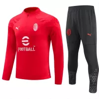 AC Milan Zipper Sweatshirt Kit(Top+Pants) Red 2023/24 - view 1