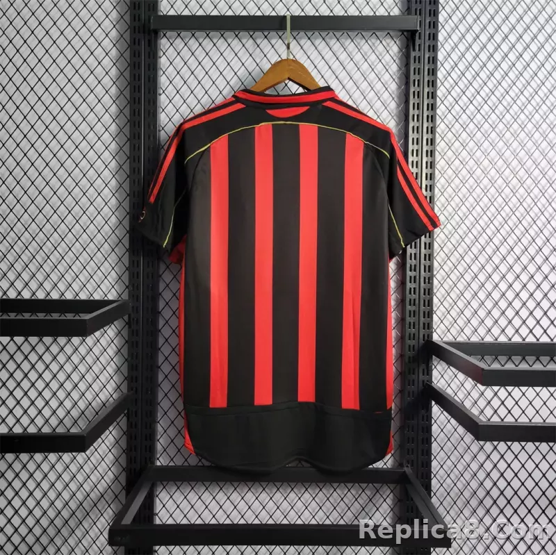 06-07 AC Milan  Retro Jersey Home - detail