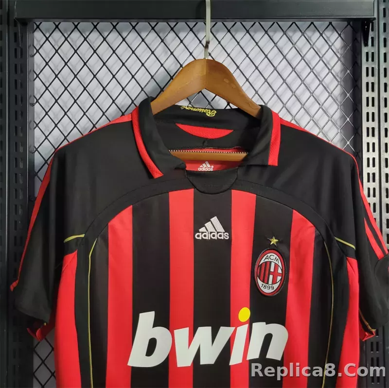 06-07 AC Milan  Retro Jersey Home - detail