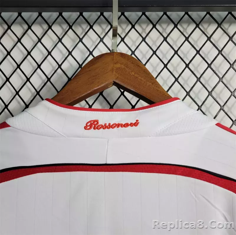 06-07 AC Milan UCL Final Retro Jersey Away Long Sleeve - detail