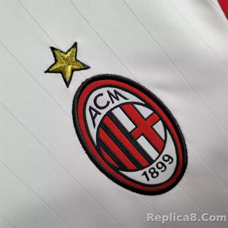 06-07 AC Milan UCL Final Retro Jersey Away Long Sleeve - detail