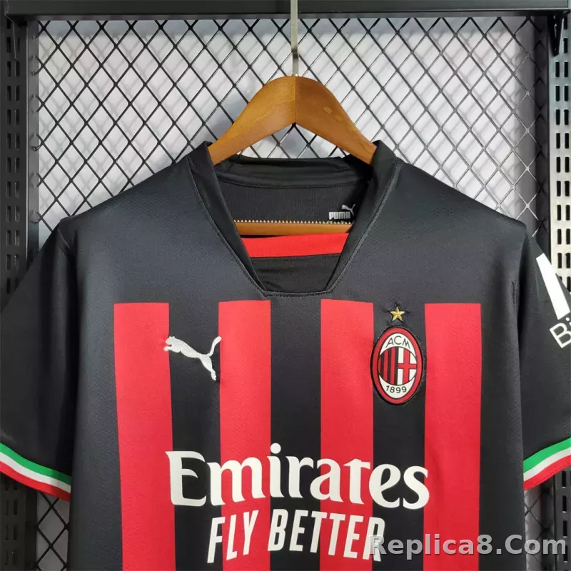 22-23 AC Milan Home Fan Version Jersey - detail