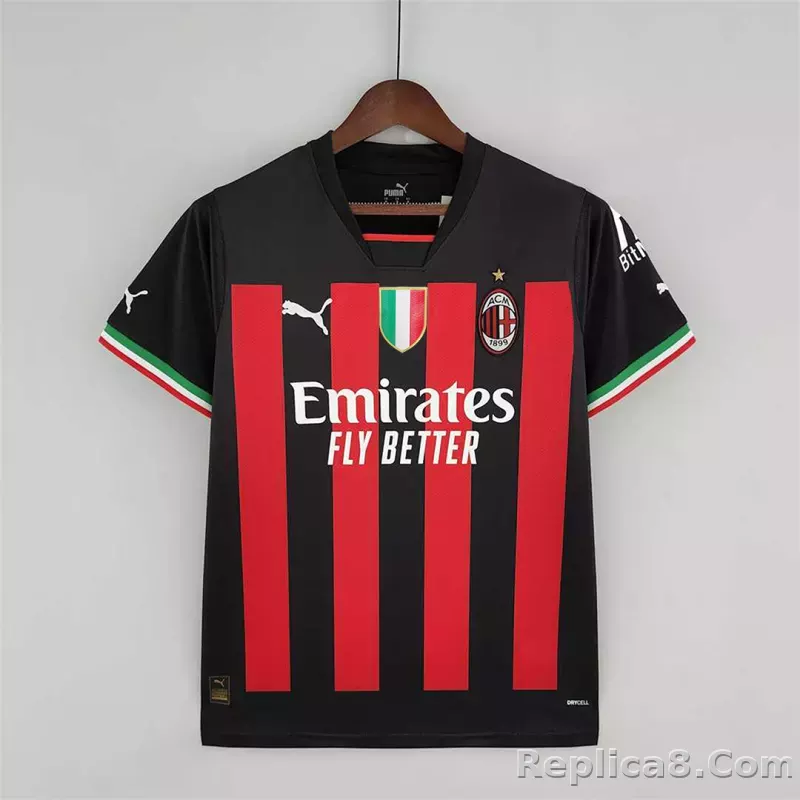 22-23 AC Milan Home Fan Version Jersey - detail