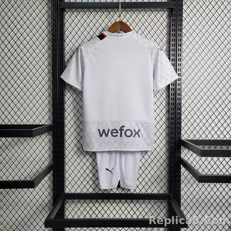 23-24 AC Milan Away Jersey Kids Kit(Jersey+Shorts) - detail