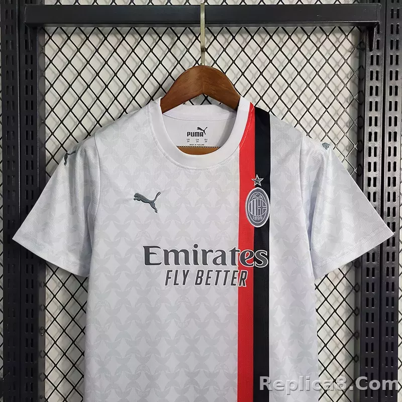 23-24 AC Milan Away Jersey Kids Kit(Jersey+Shorts) - detail
