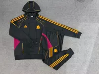 Roma Zipper Sweatshirt Kit(Top+Pants) Black 2025/26 - view 1