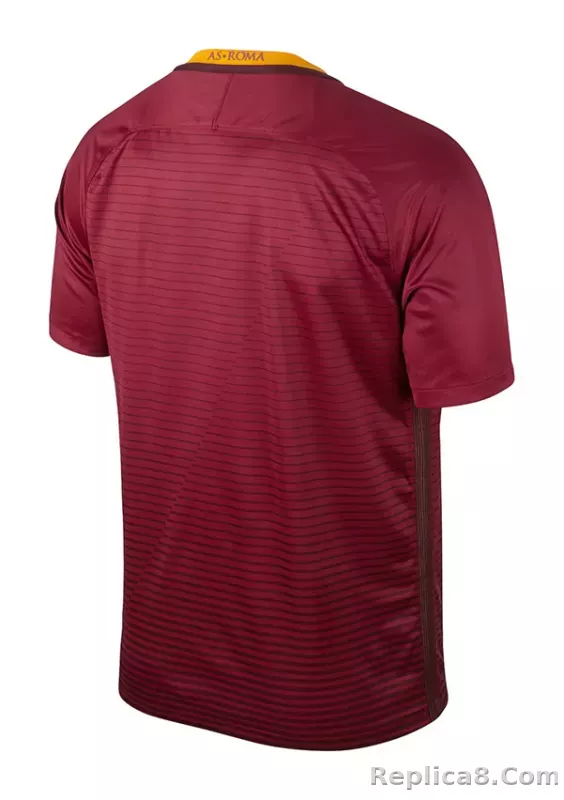 16-17 AS Roma Home Retro Soccer Jersey - detail