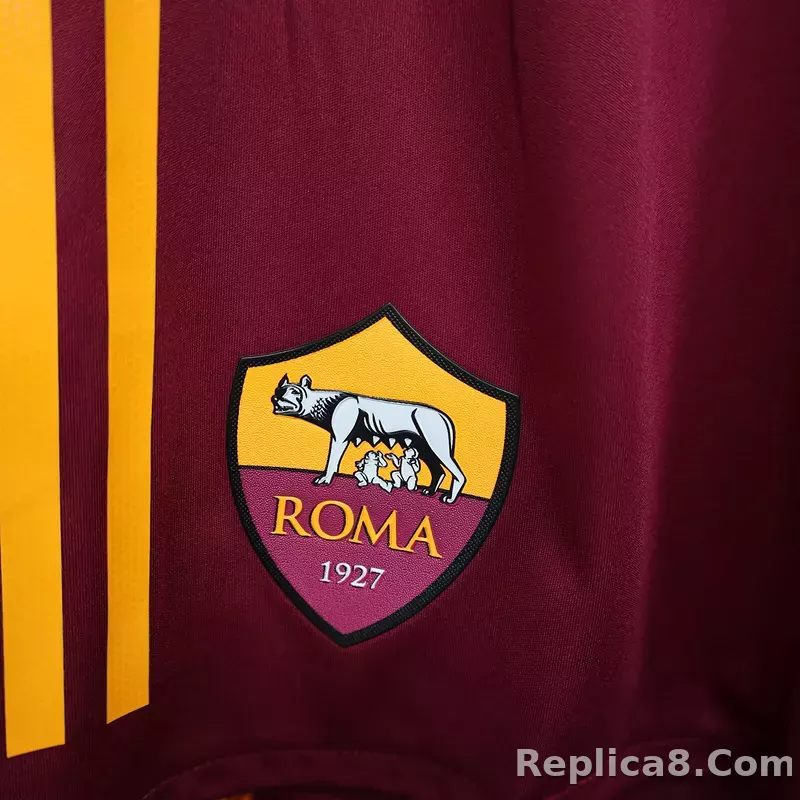 25-26 AS Roma Home Soccer Shorts Player Version - detail