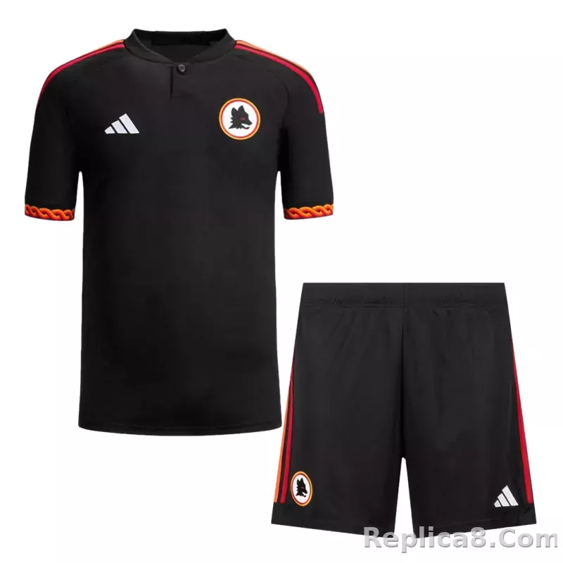 23-24 AS Roma Third Away Kit Jersey+Shorts