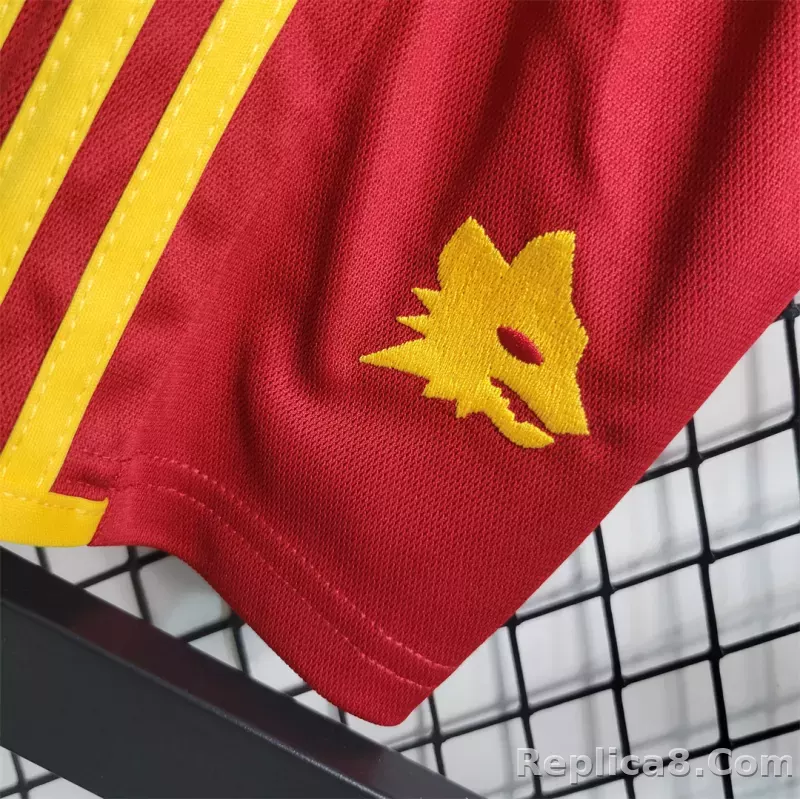 23-24 Roma Home Kids Kit Jersey+Shorts 2023/24 - detail