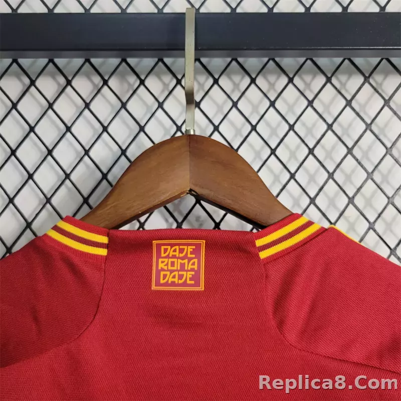23-24 Roma Home Kids Kit Jersey+Shorts 2023/24 - detail