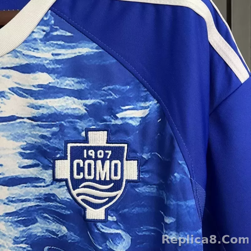 25-26 Como 1907 Home Soccer Jersey - detail