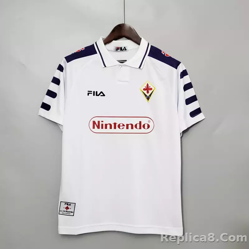 1998-1999 Fiorentina Soccer Away Jersey Retro Version