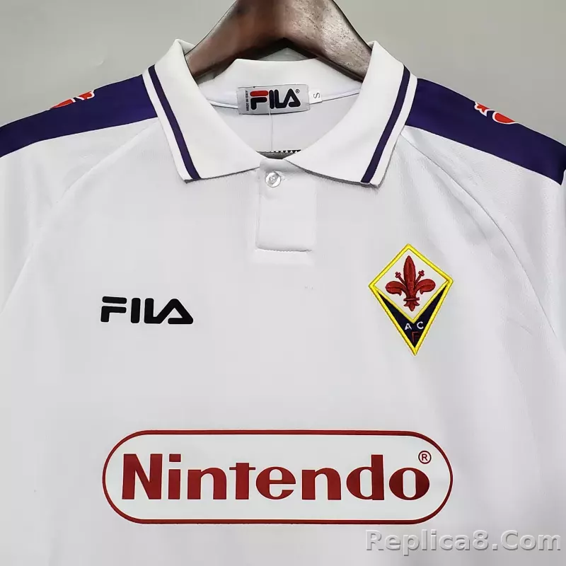 1998-1999 Fiorentina Soccer Away Jersey Retro Version - detail