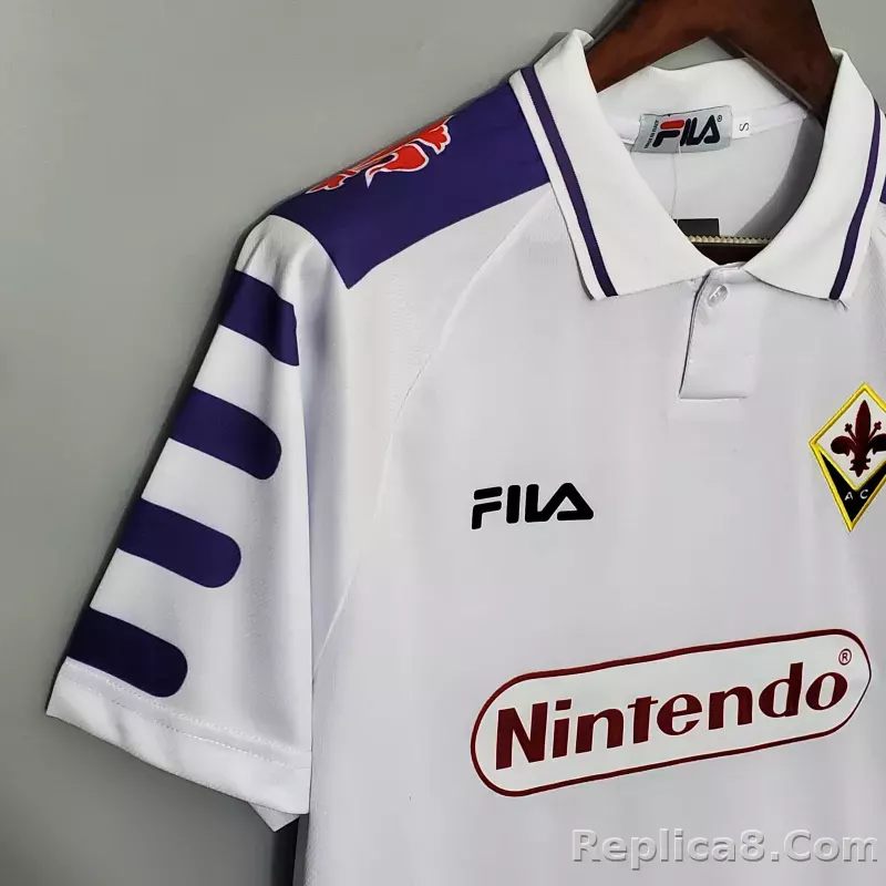 1998-1999 Fiorentina Soccer Away Jersey Retro Version - detail