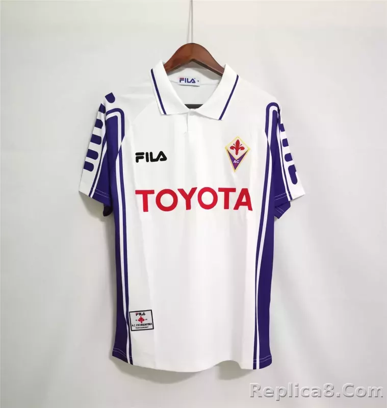 1999-2000 Fiorentina Soccer Away Jersey Retro Version