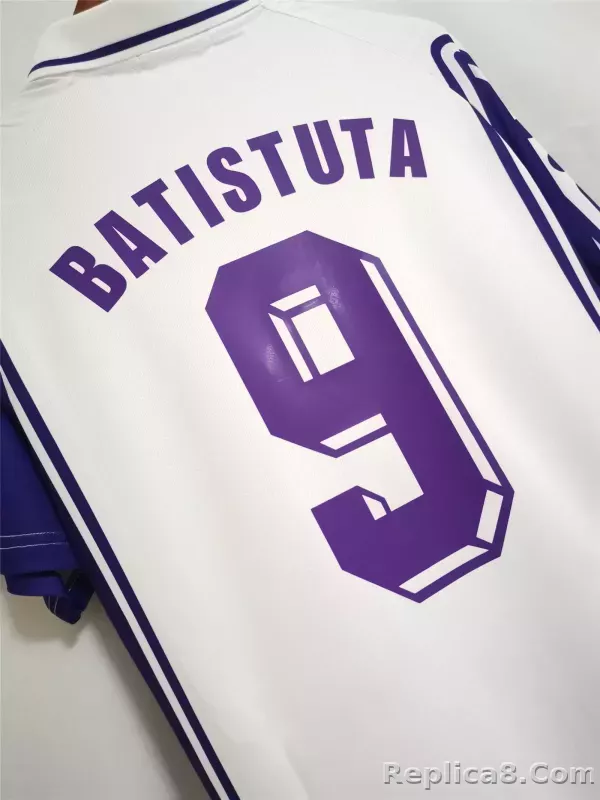 1999-2000 Fiorentina Soccer Away Jersey Retro Version - detail
